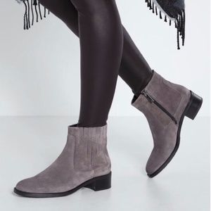 aquatalia grey suede boots